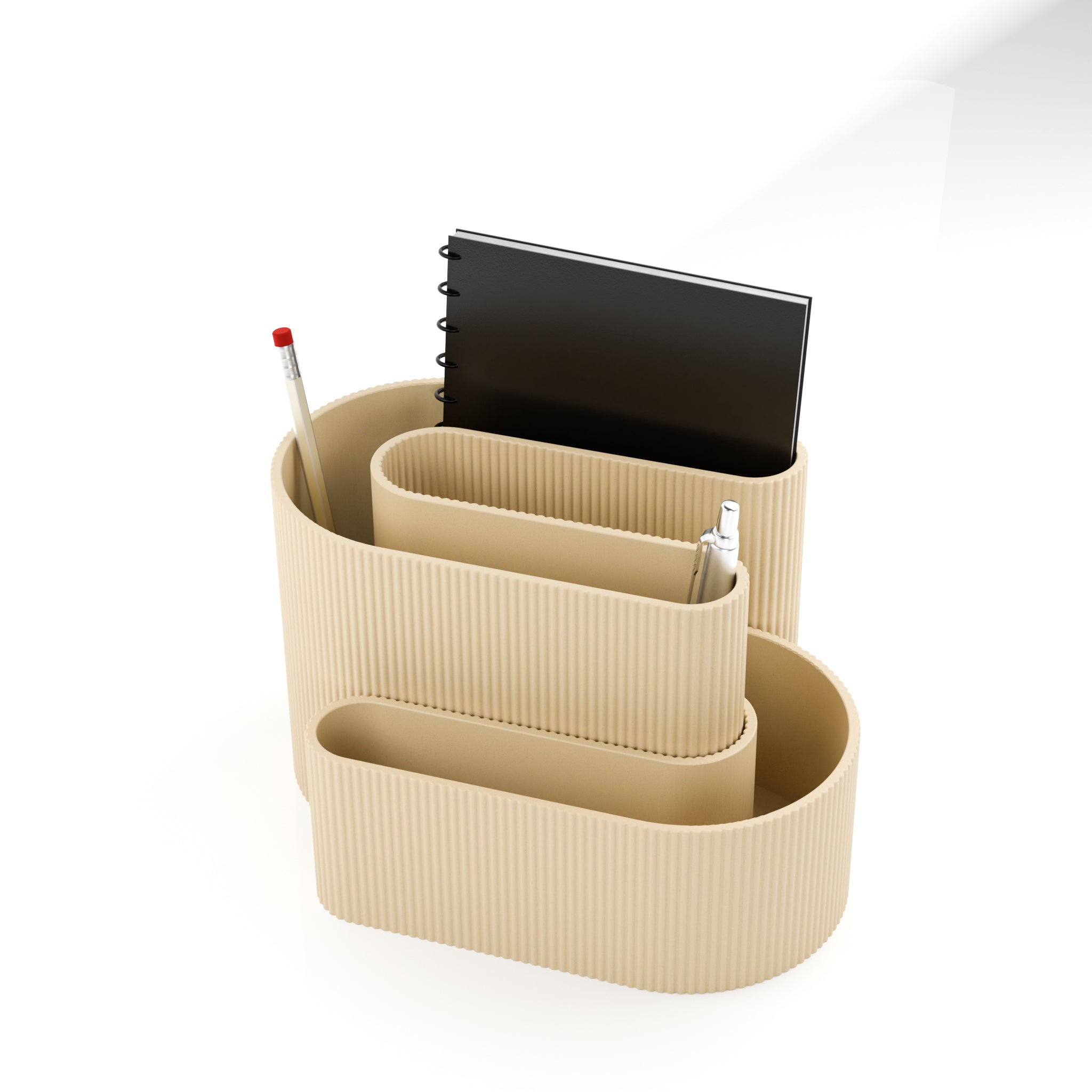 Wave - Organizator de birou – Accesorii Birou decorativă sculpturală de la Artema Concept