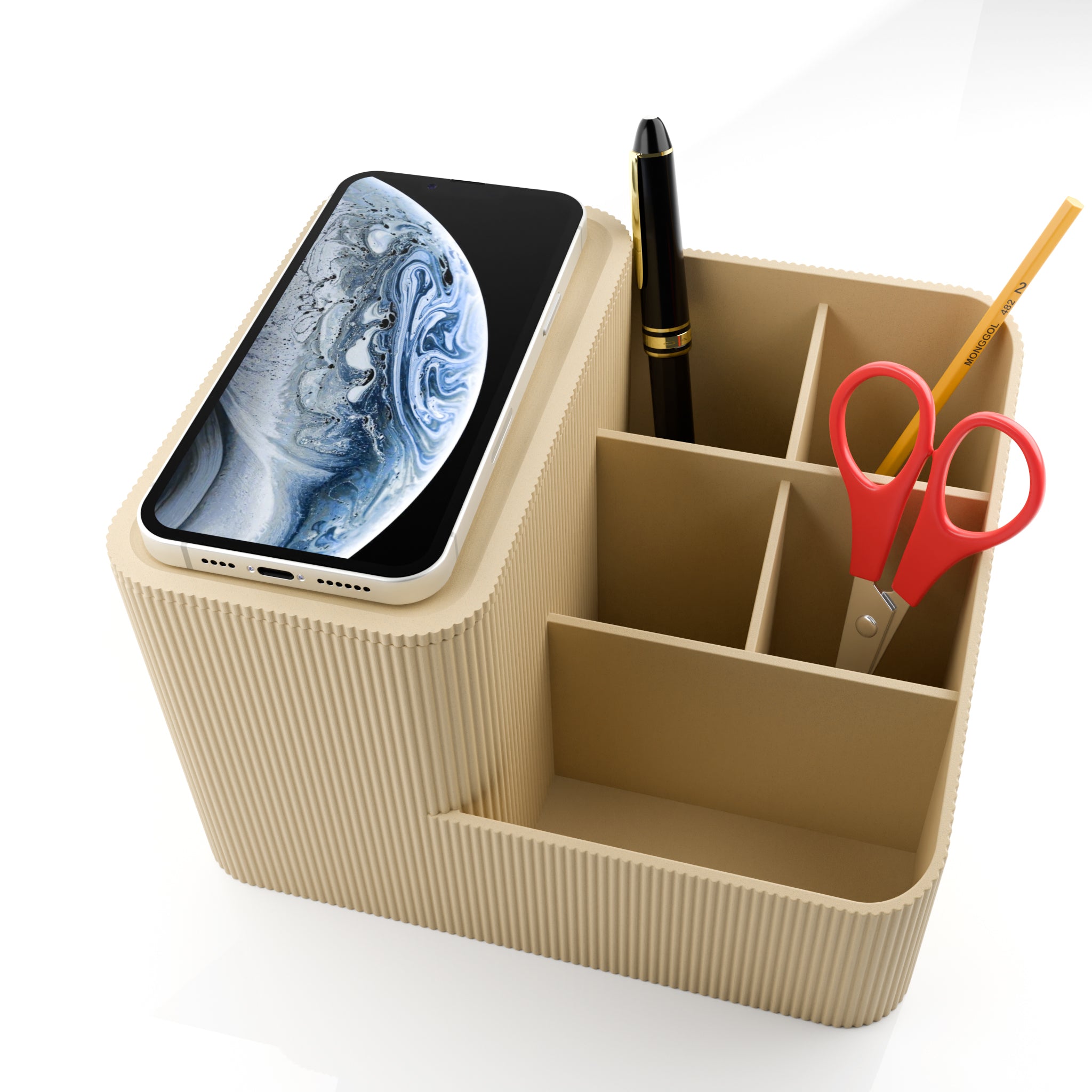Omnia - Organizator de birou – Accesorii Birou decorativă sculpturală de la Artema Concept