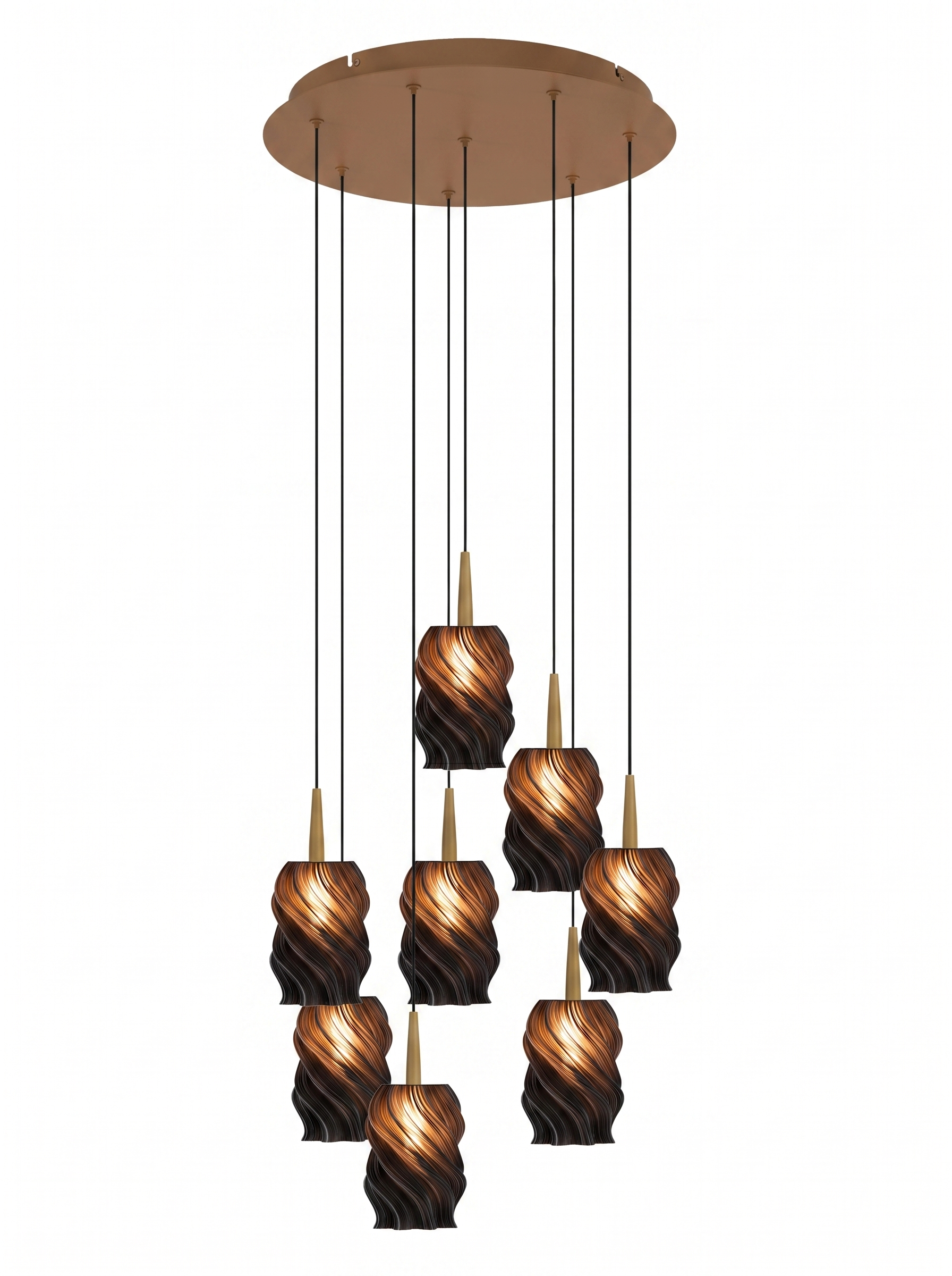 ANDROMEDA 8 — candelabru abajur ebony