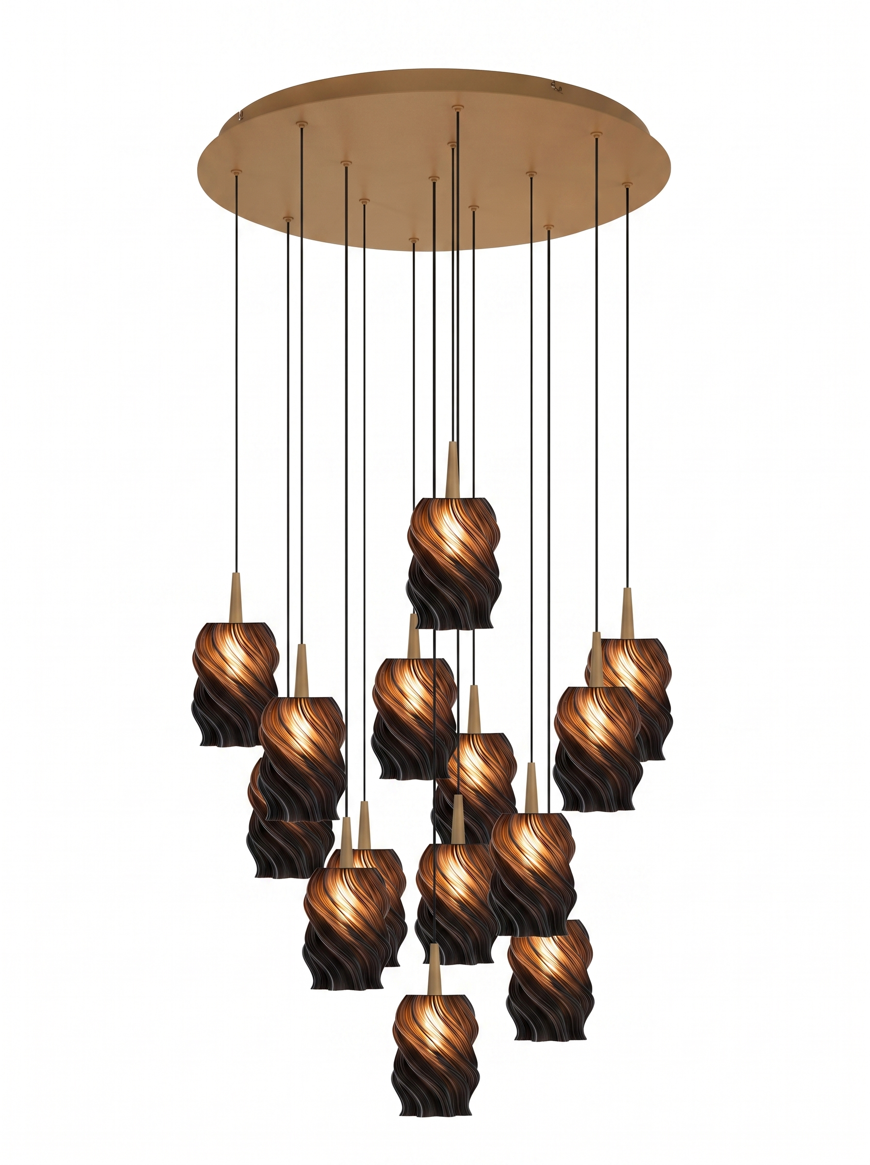 ANDROMEDA 14 — candelabru abajur ebony
