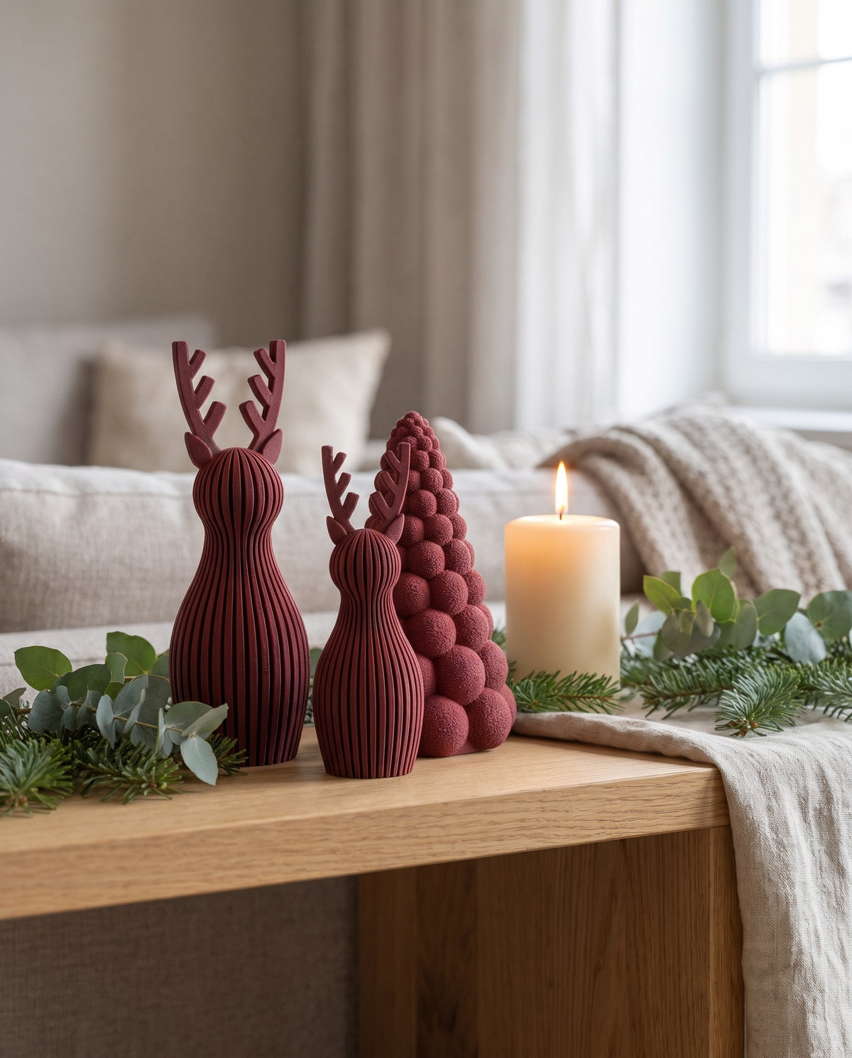Set Nordic Family – Burgundy Red – ARTEMA Crăciun 2026, ambient