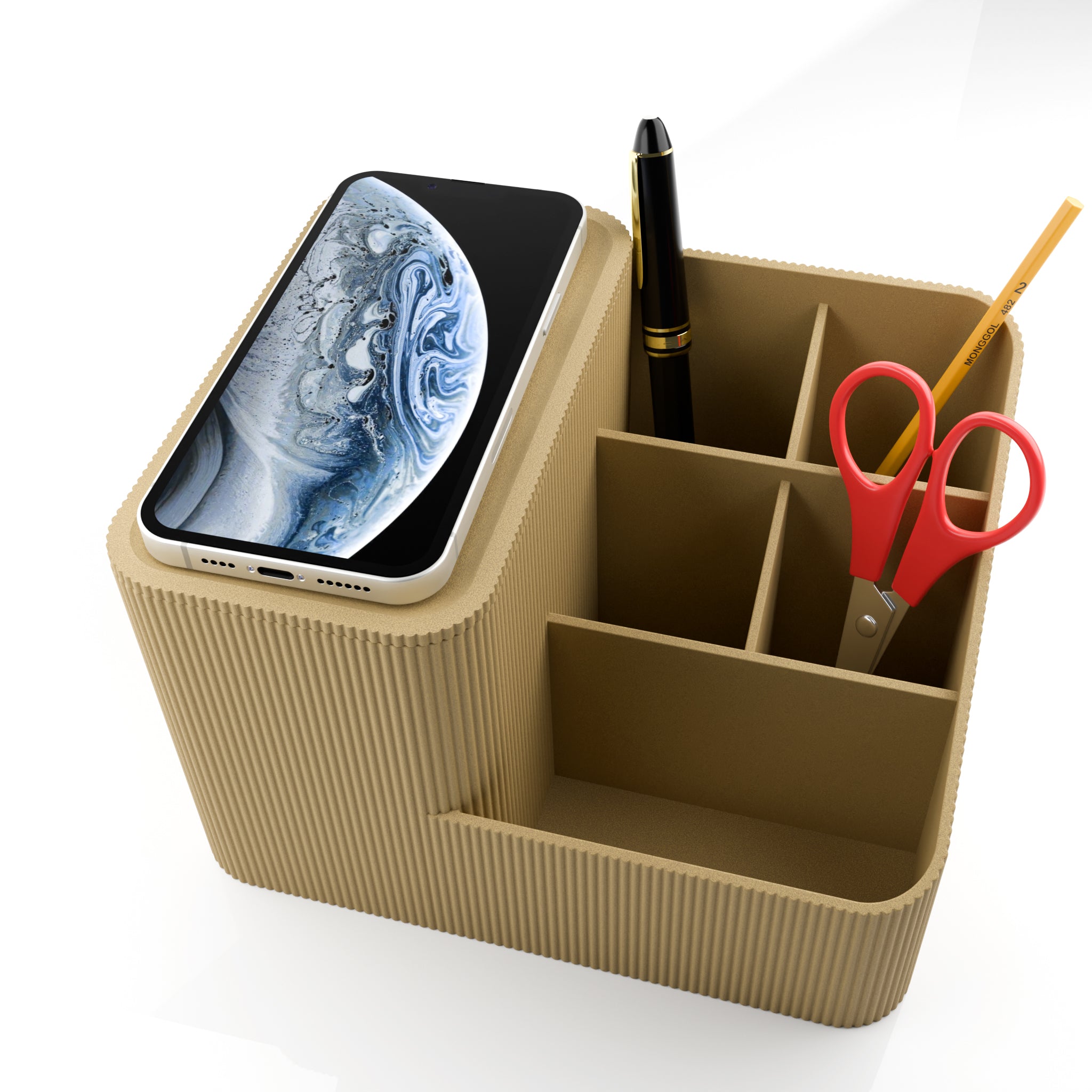 Omnia - Organizator de birou – Accesorii Birou decorativă sculpturală de la Artema Concept