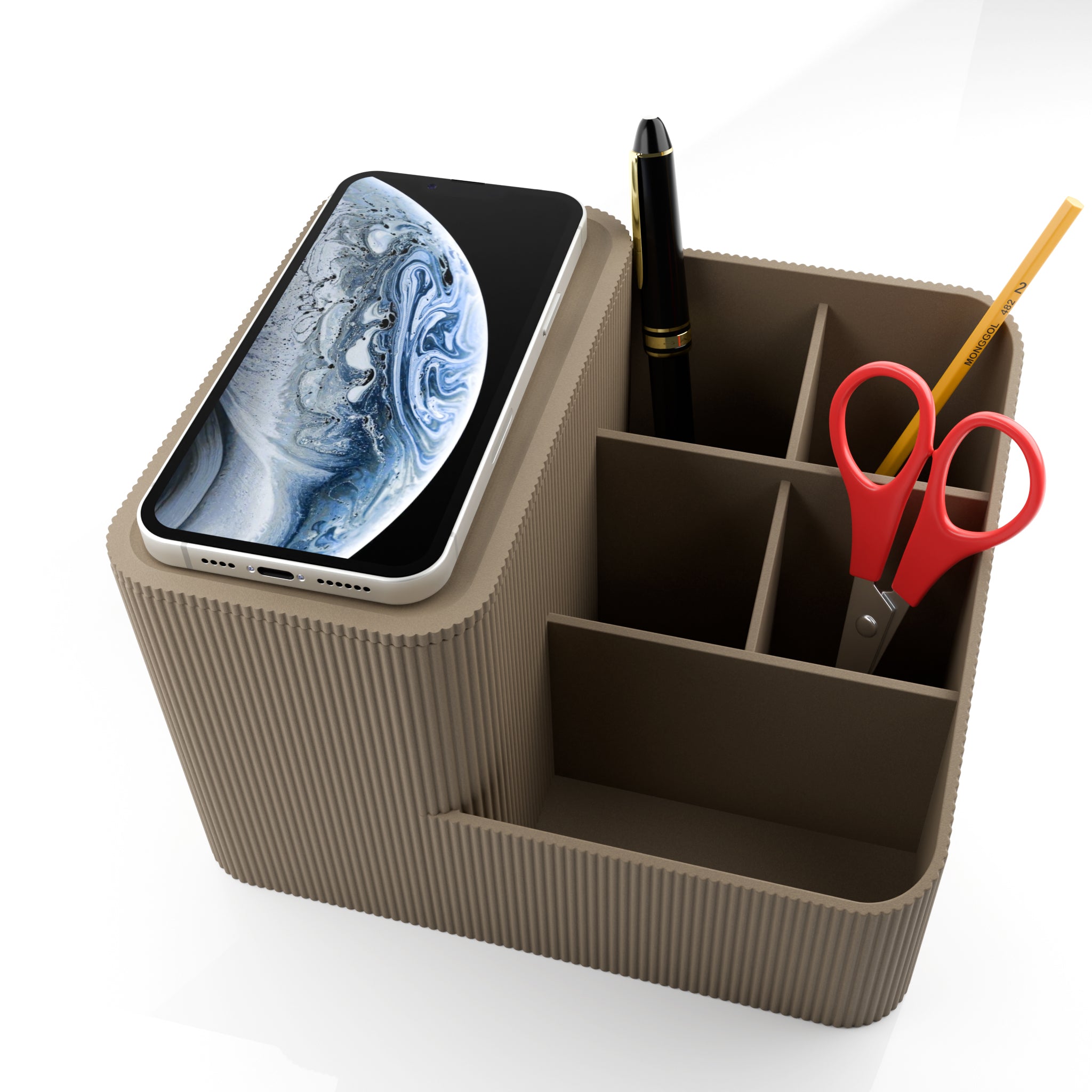 Omnia - Organizator de birou – Accesorii Birou decorativă sculpturală de la Artema Concept
