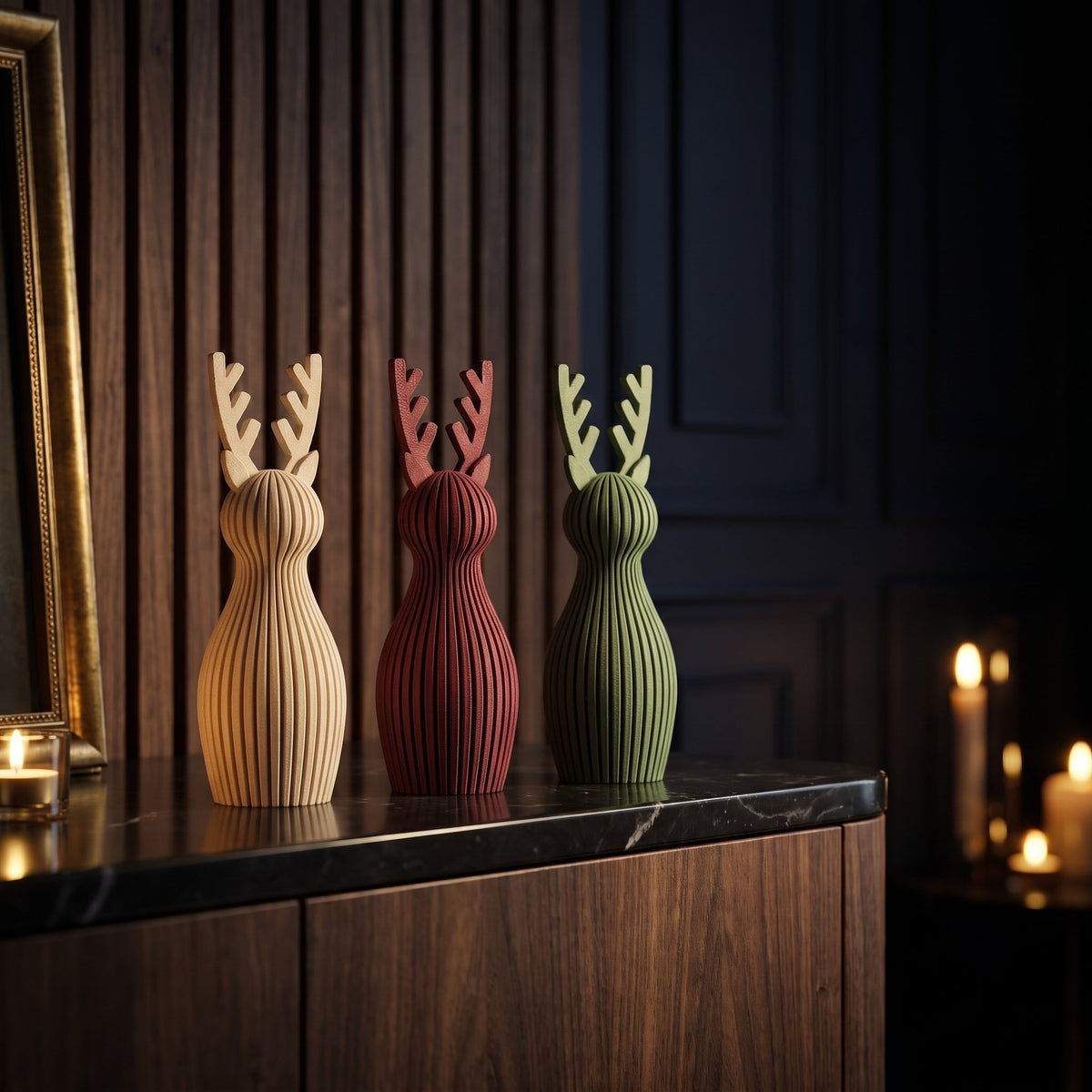 Ren mic 14 cm – ARTEMA, decor de Crăciun 2026 în stil ARTEMA, cadru luminos