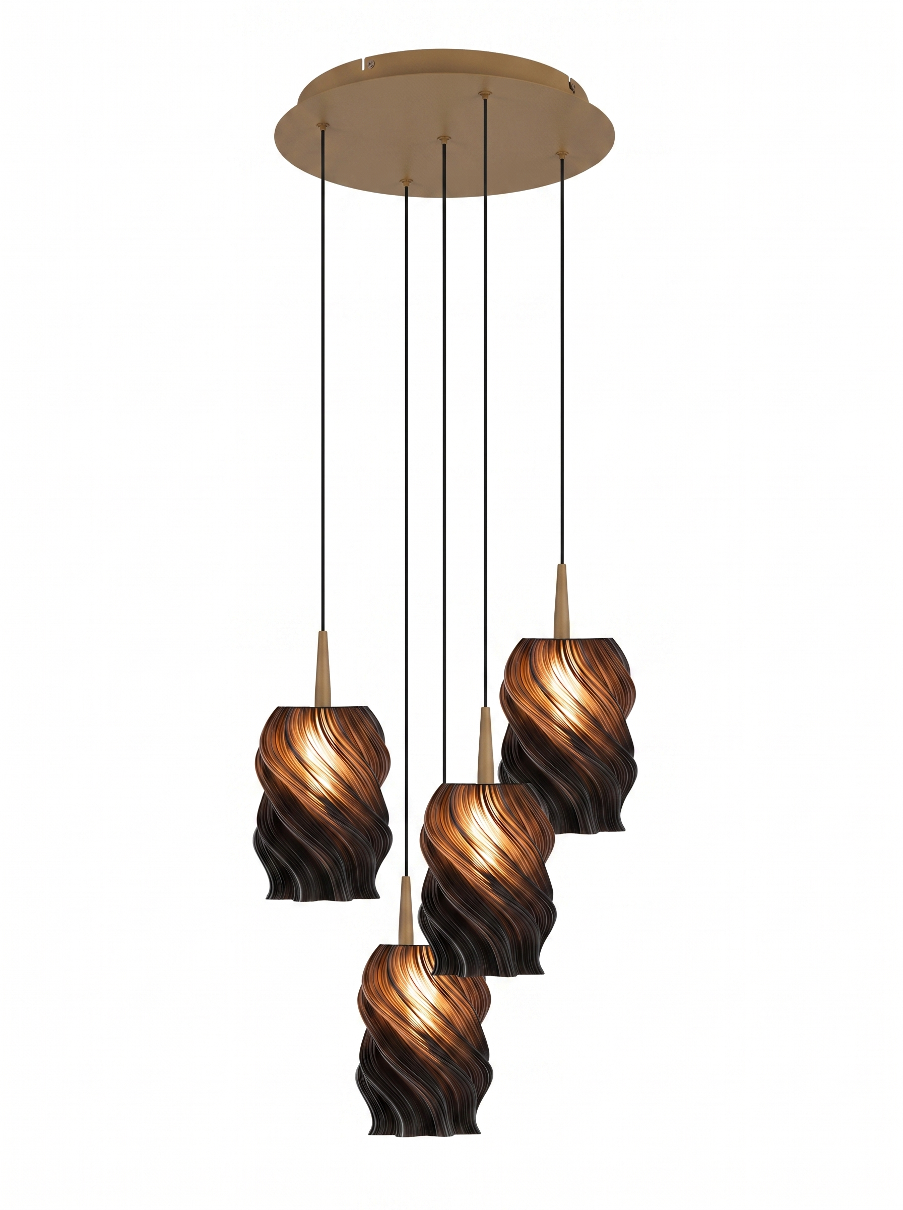 ANDROMEDA 5 — candelabru abajur ebony