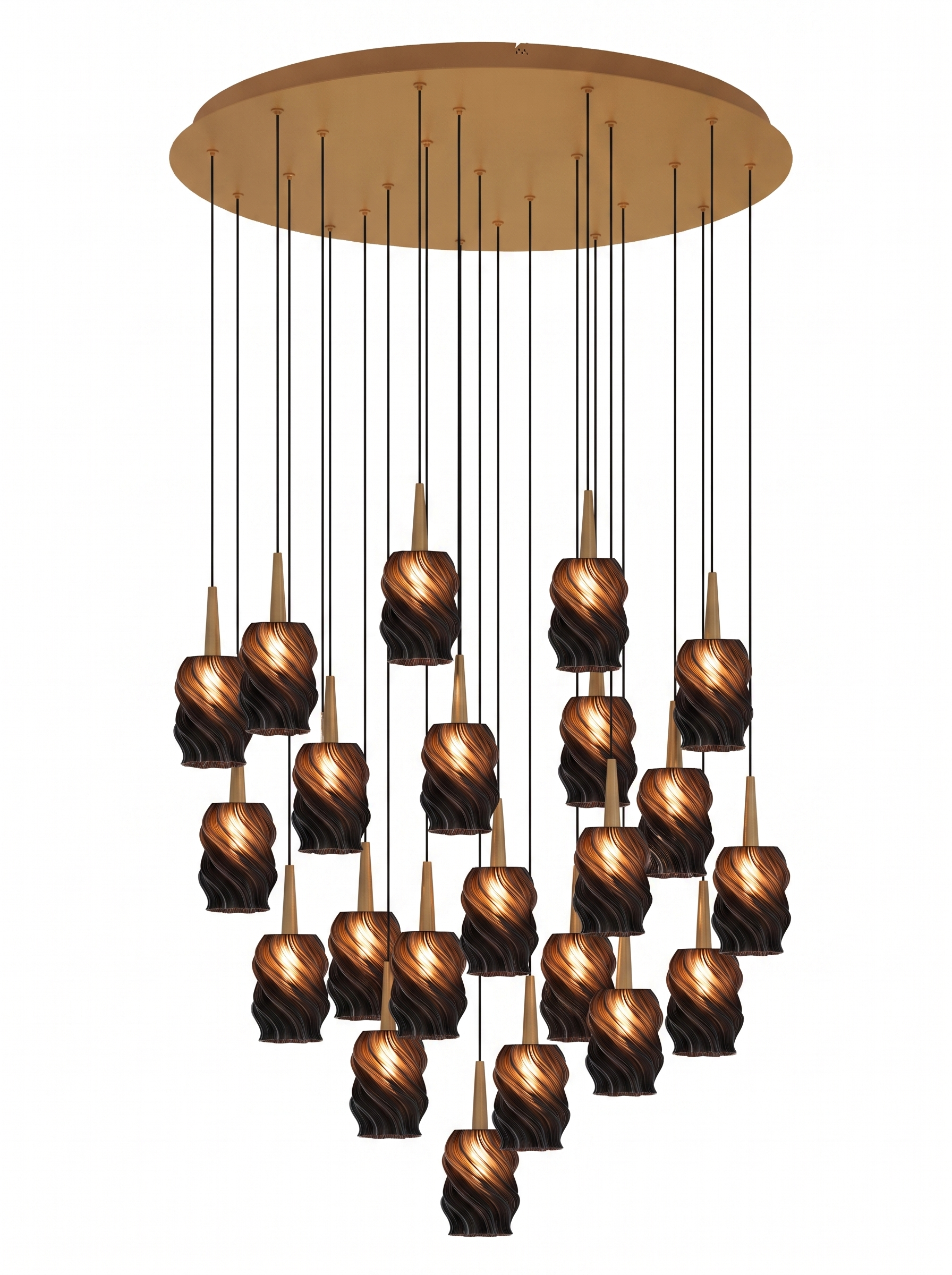 ANDROMEDA 24 — candelabru abajur ebony