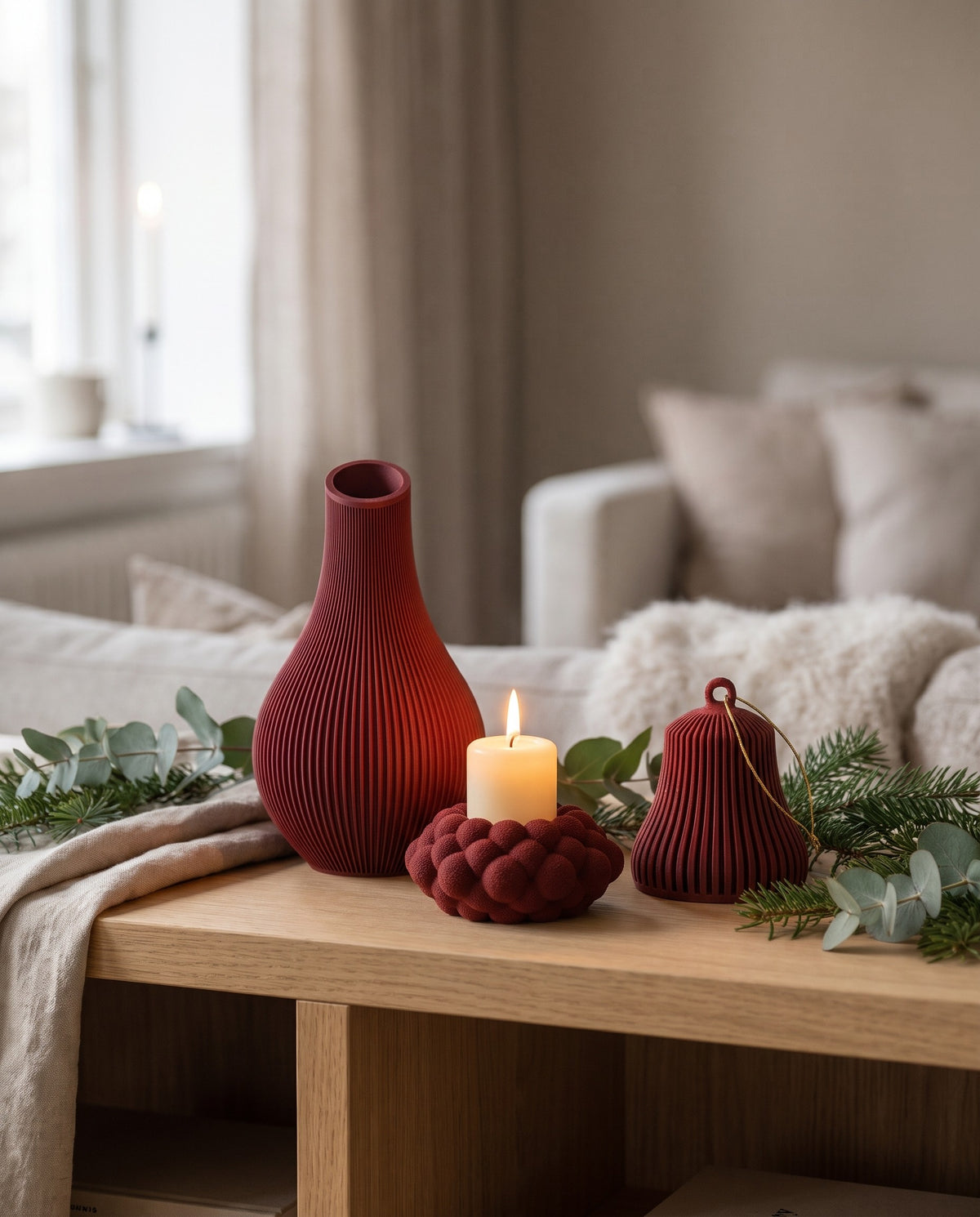 Set Masa de Crăciun – Burgundy Red – ARTEMA Crăciun 2026, ambient