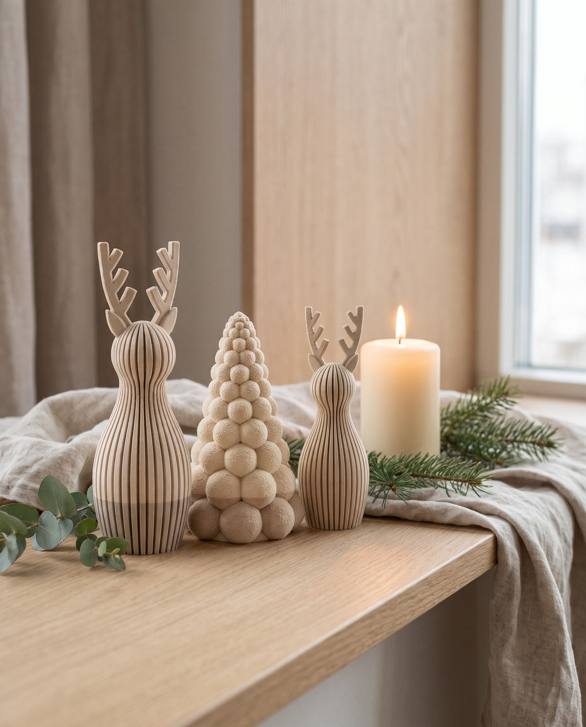 Set Nordic Family – Bej – ARTEMA Crăciun 2026, ambient