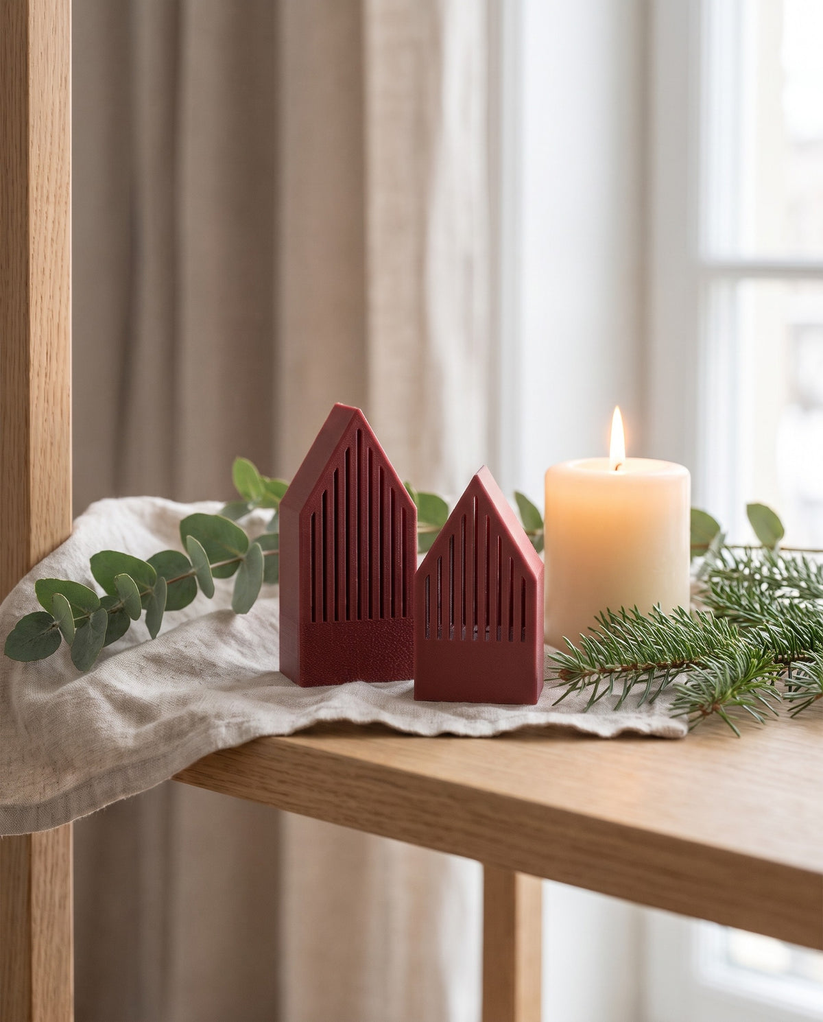Set Satul Hygge – Burgundy Red – ARTEMA Crăciun 2026, ambient