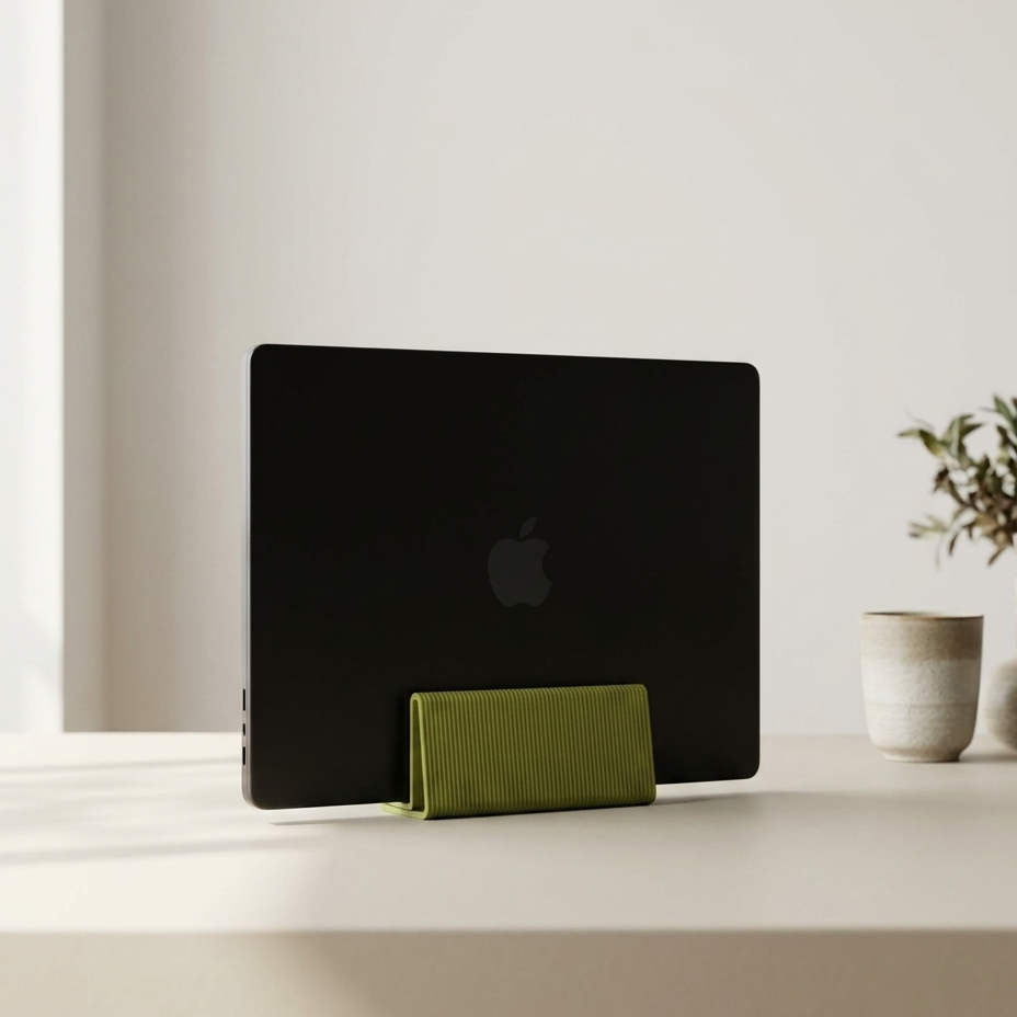 Axis suport laptop, scena minimalista