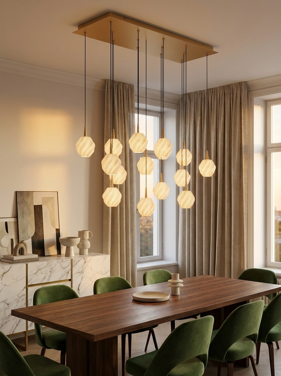 ANDROMEDA 14 Rect Cream Facet lifestyle